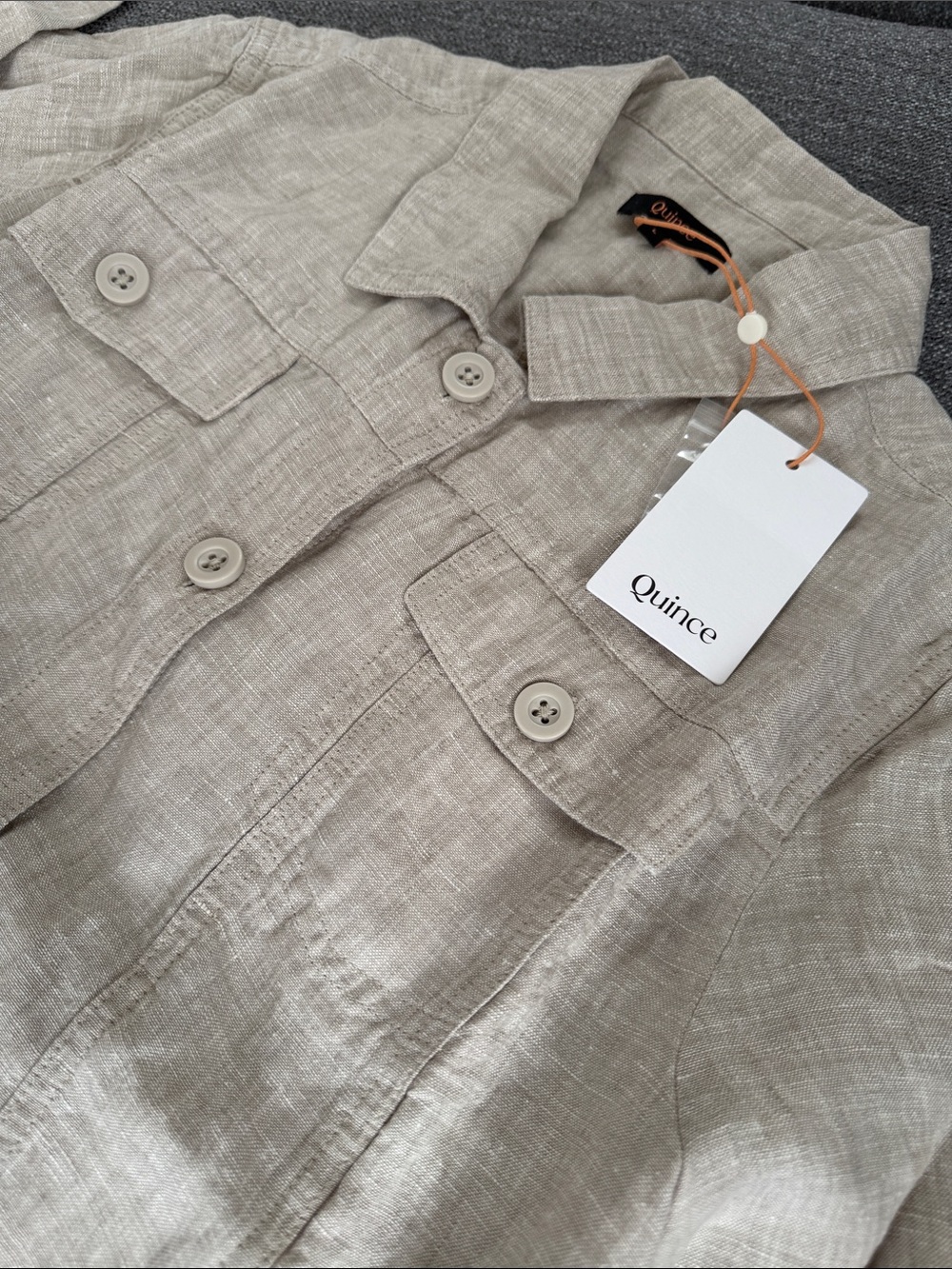 NWT- Low Stock! Quince 100% European Linen Flax Jacket - Picture 7 of 9